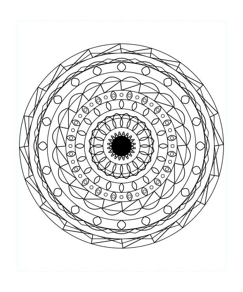 Adult Sacred Geometry Mandala Coloring Page Free Printable