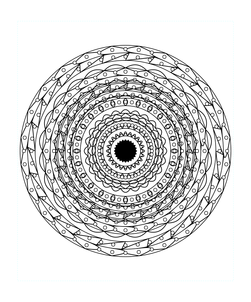 Adult Sacred Geometry Mandala Free Printable Coloring Page