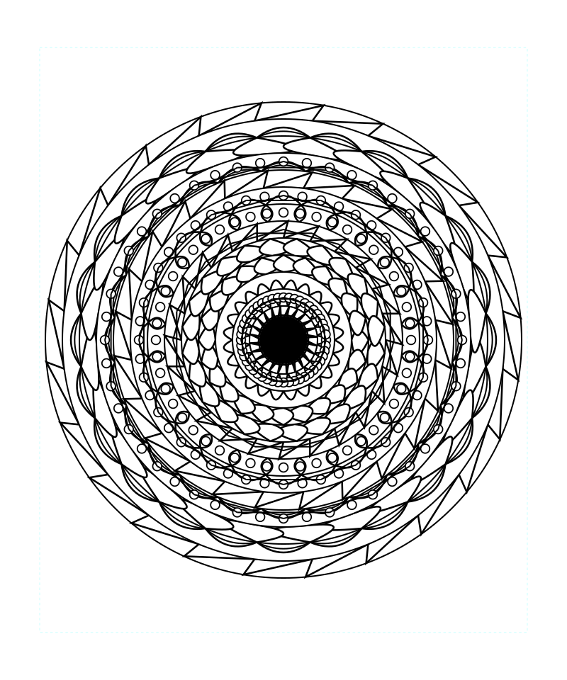 Detailed Sacred Geometry Mandala Coloring Page Free Printable