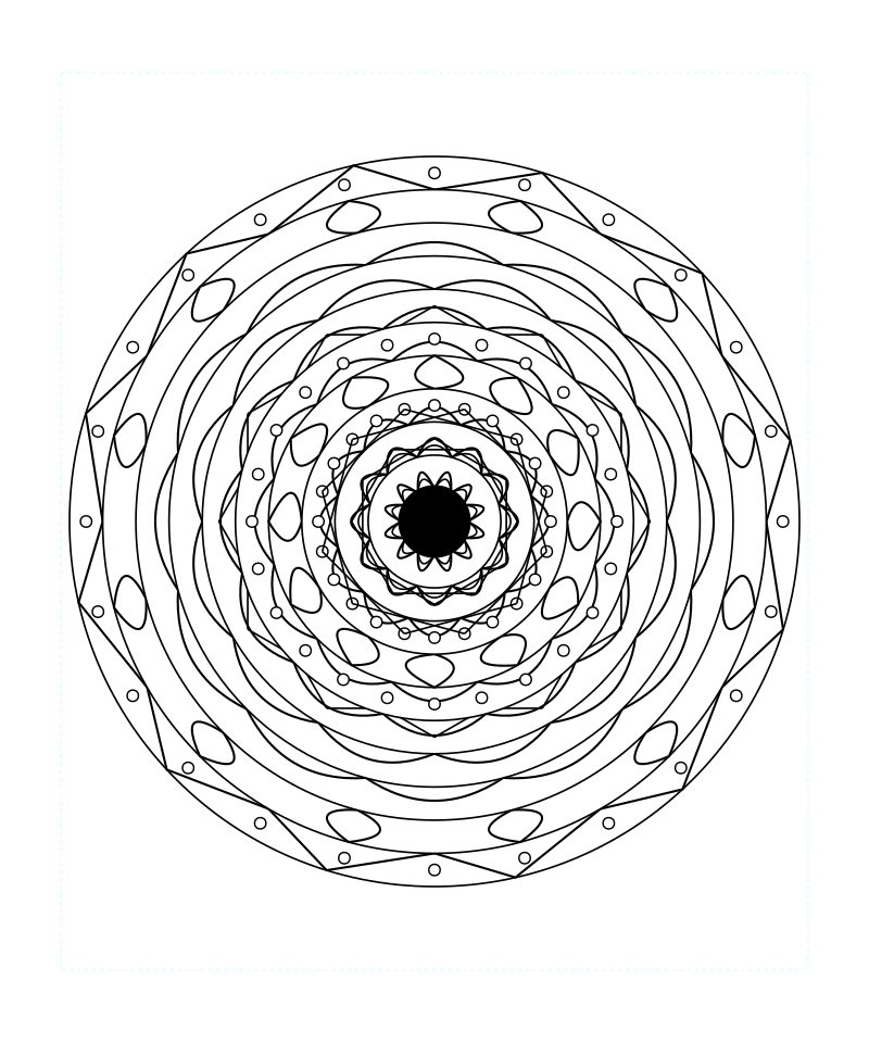 Floral Sacred Geometry Mandala Free Printable Coloring Sheet