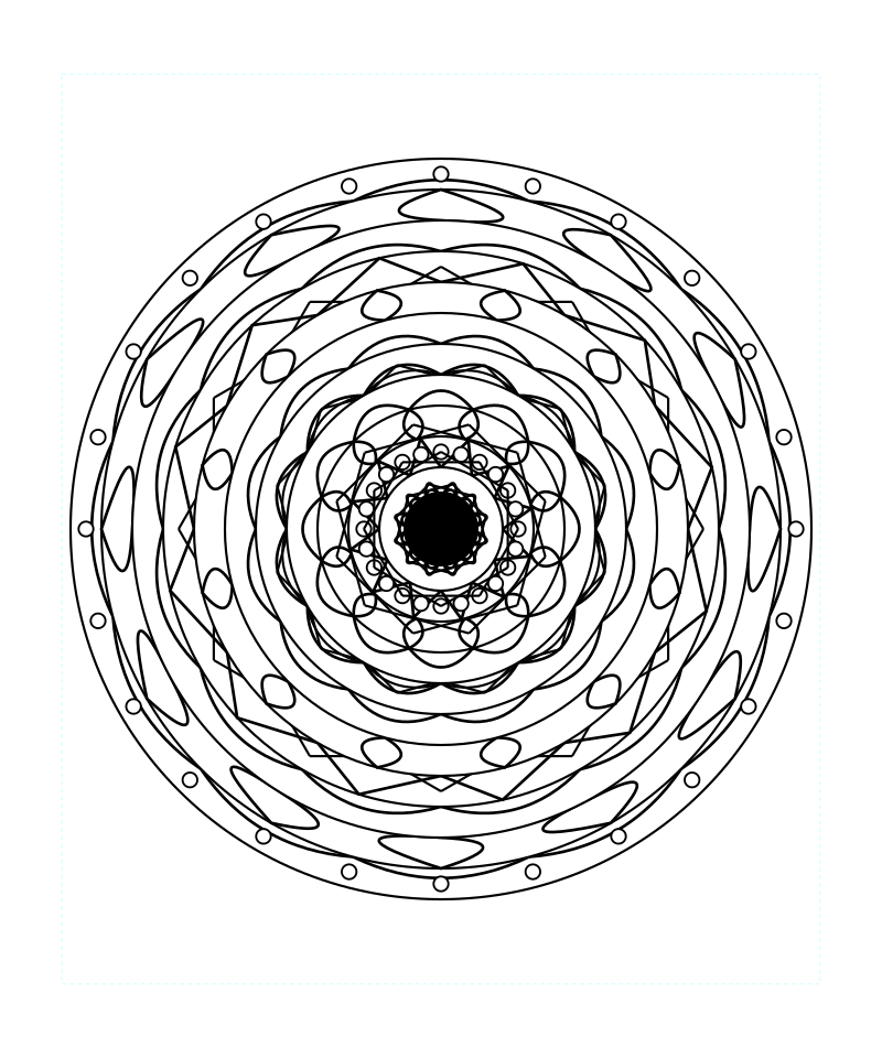 Free Download Sacred Geometry Mandala Adult Coloring Page Printable