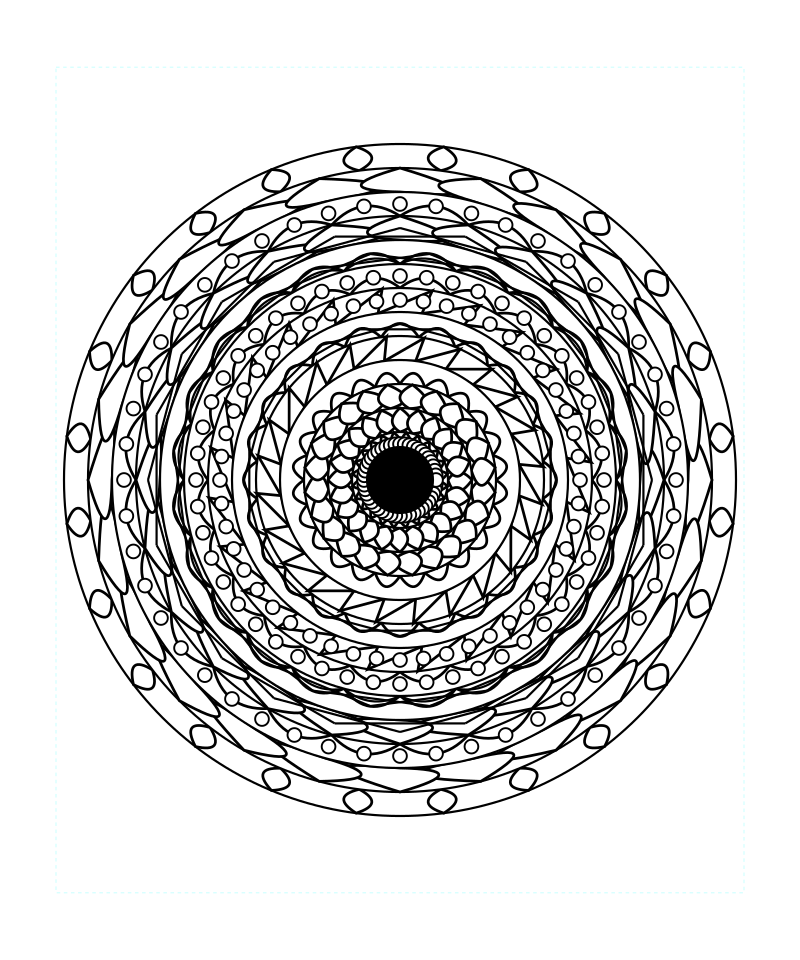 Free Download Sacred Geometry Mandala Adult Coloring Page