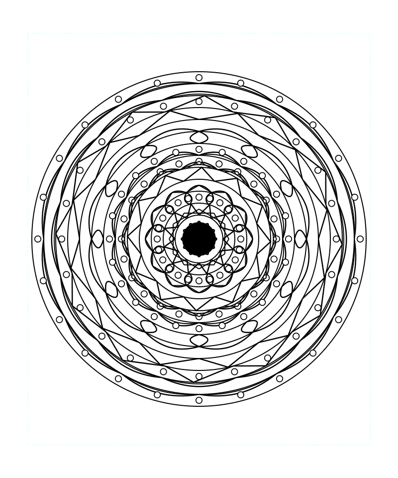 Free Download Sacred Geometry Mandala Coloring Page Svg