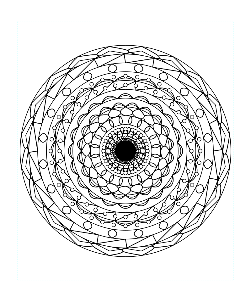 Free Download Sacred Geometry Mandala Intricate Coloring Page