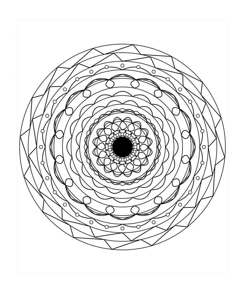 Free Printable Sacred Geometry Mandala Coloring Page For Meditation