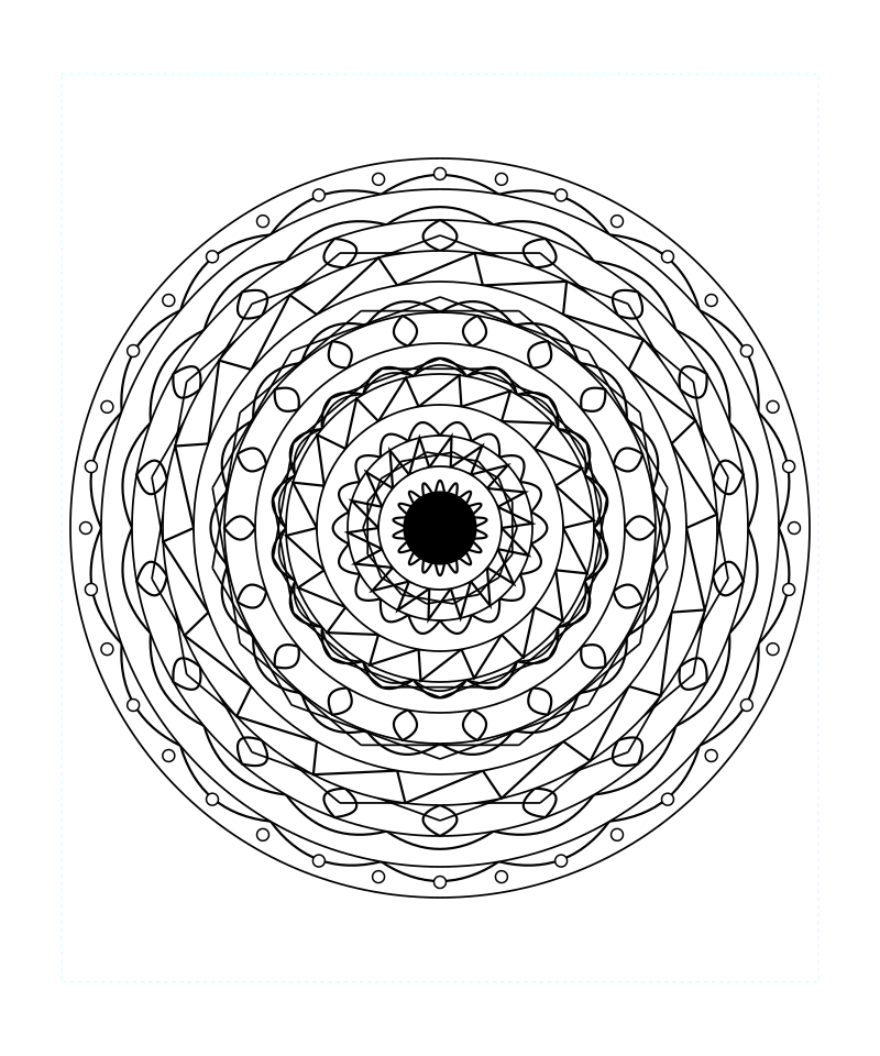 Free Printable Sacred Geometry Mandala Coloring Page For Relaxation