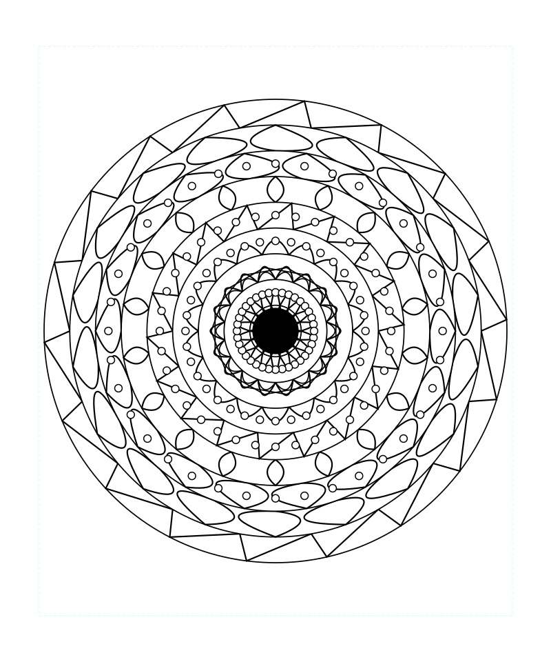 Free Printable Sacred Geometry Mandala Coloring Page Svg