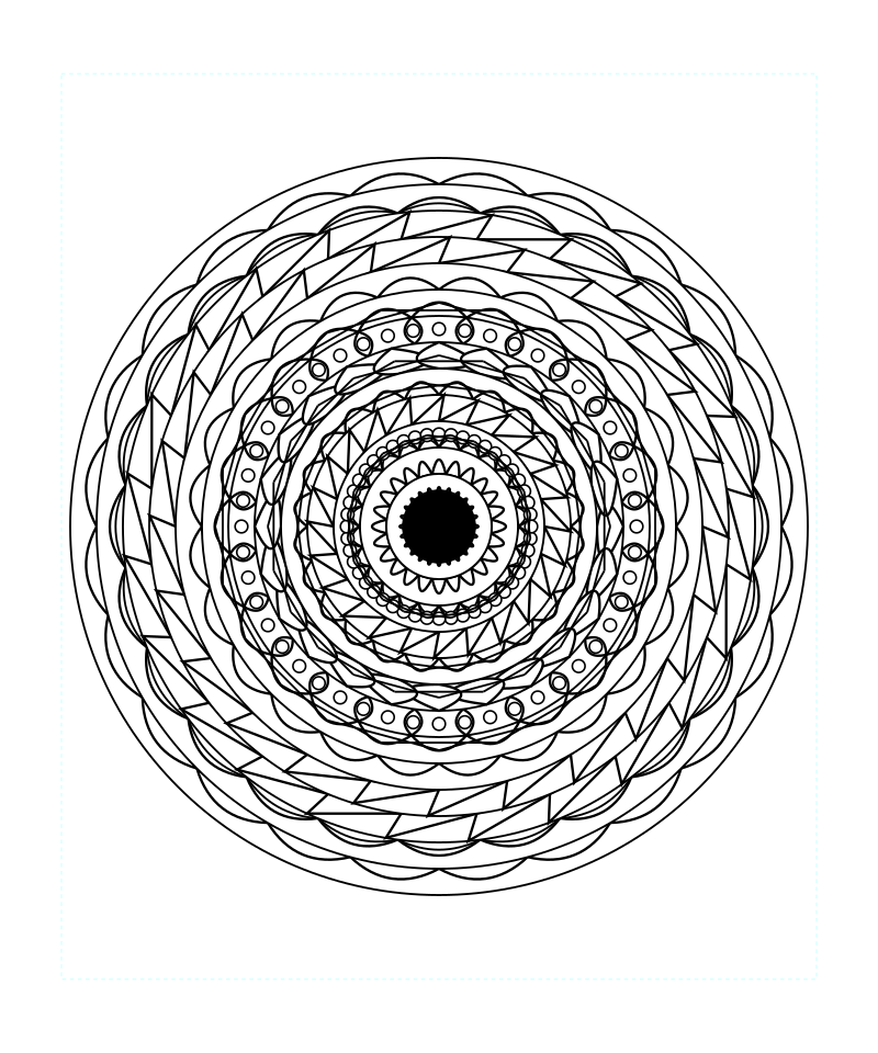 Free Printable Sacred Geometry Mandala Coloring Sheet