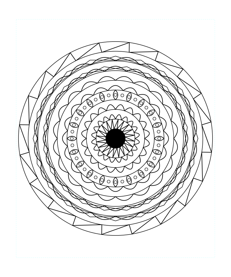 Free Sacred Geometry Mandala Coloring Page High Resolution
