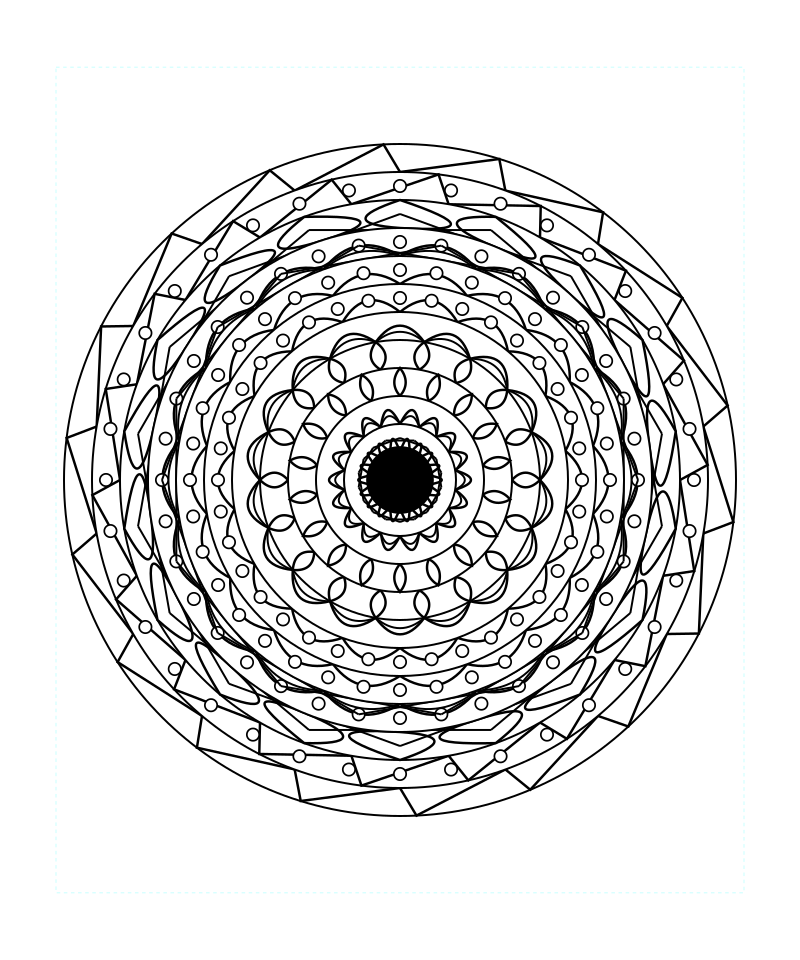 Free Sacred Geometry Mandala Printable Coloring Sheet