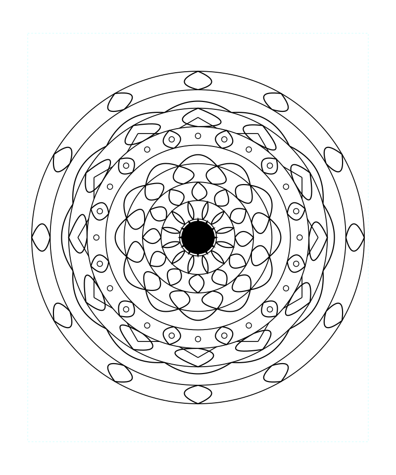Geometric Mandala Adult Coloring Page Free Download