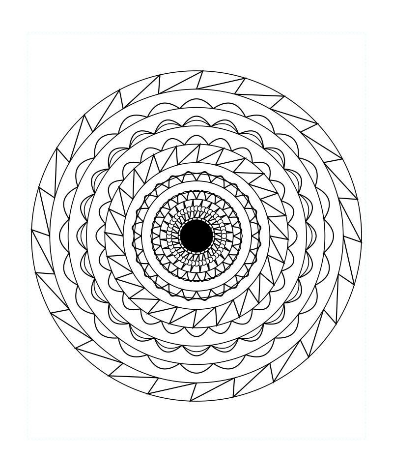 Lotus Sacred Geometry Mandala Free Printable Coloring Sheet