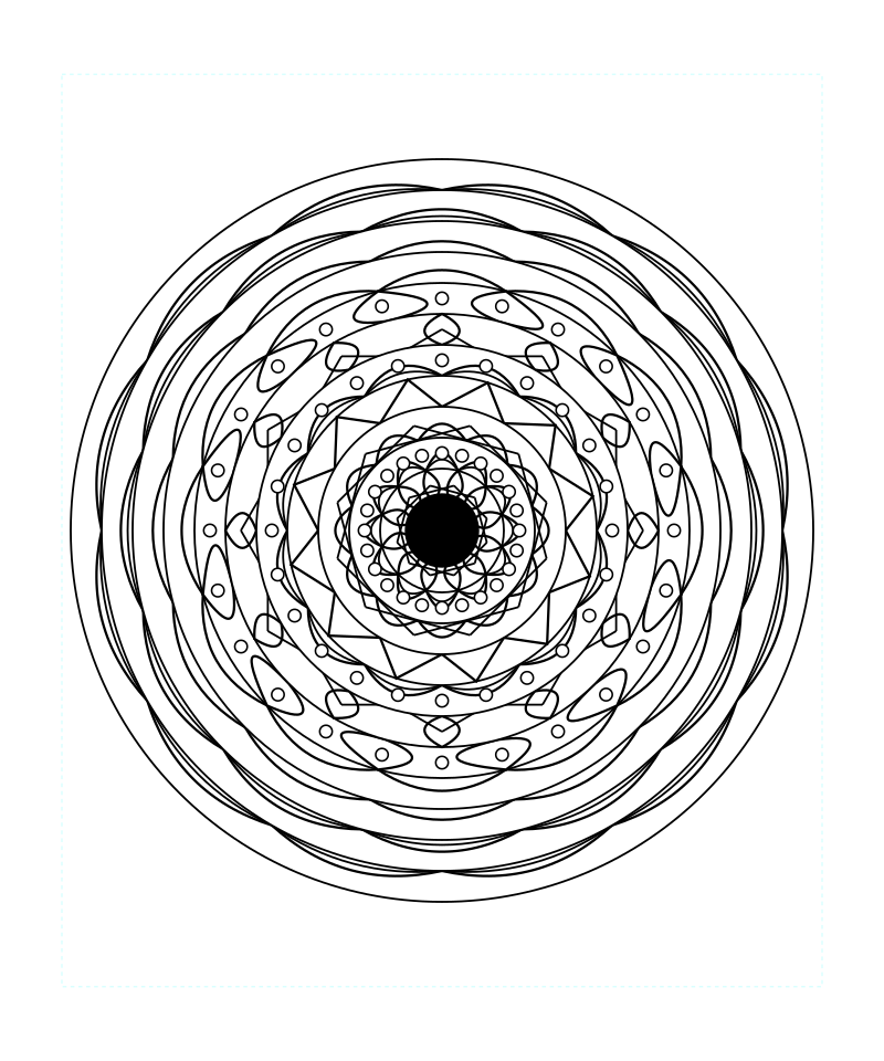 Meditative Sacred Geometry Mandala Coloring Page Free Printable