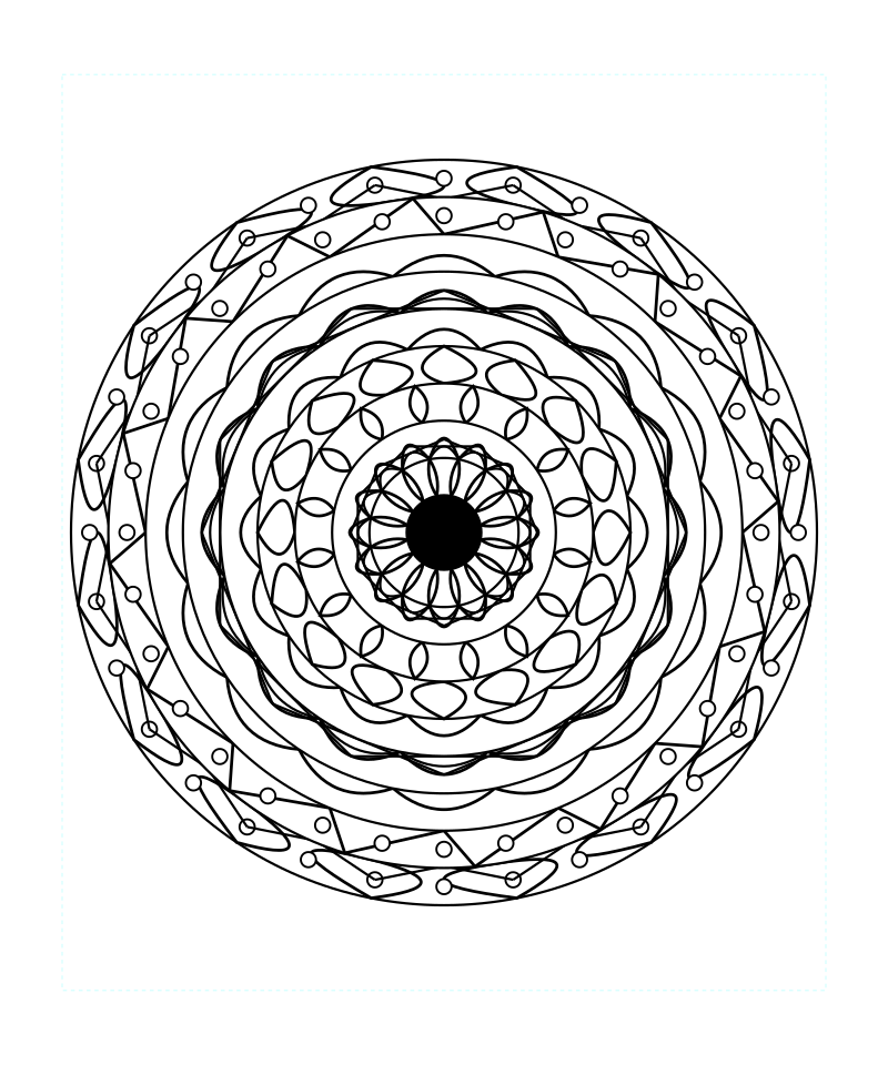 Sacred Dream Mandala Coloring Page