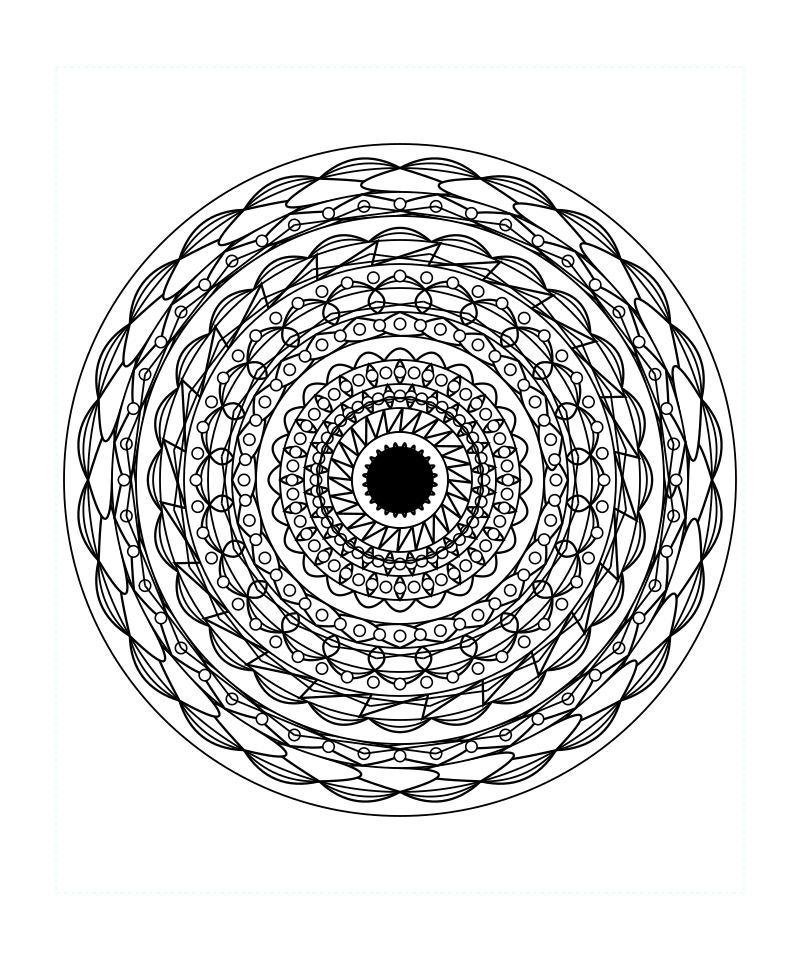 Sacred Geometry Mandala Adult Coloring Page Free Printable