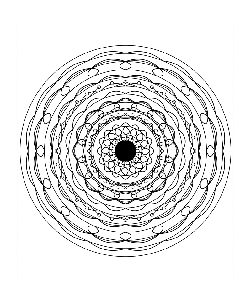 Sacred Geometry Mandala Coloring Page For Meditation
