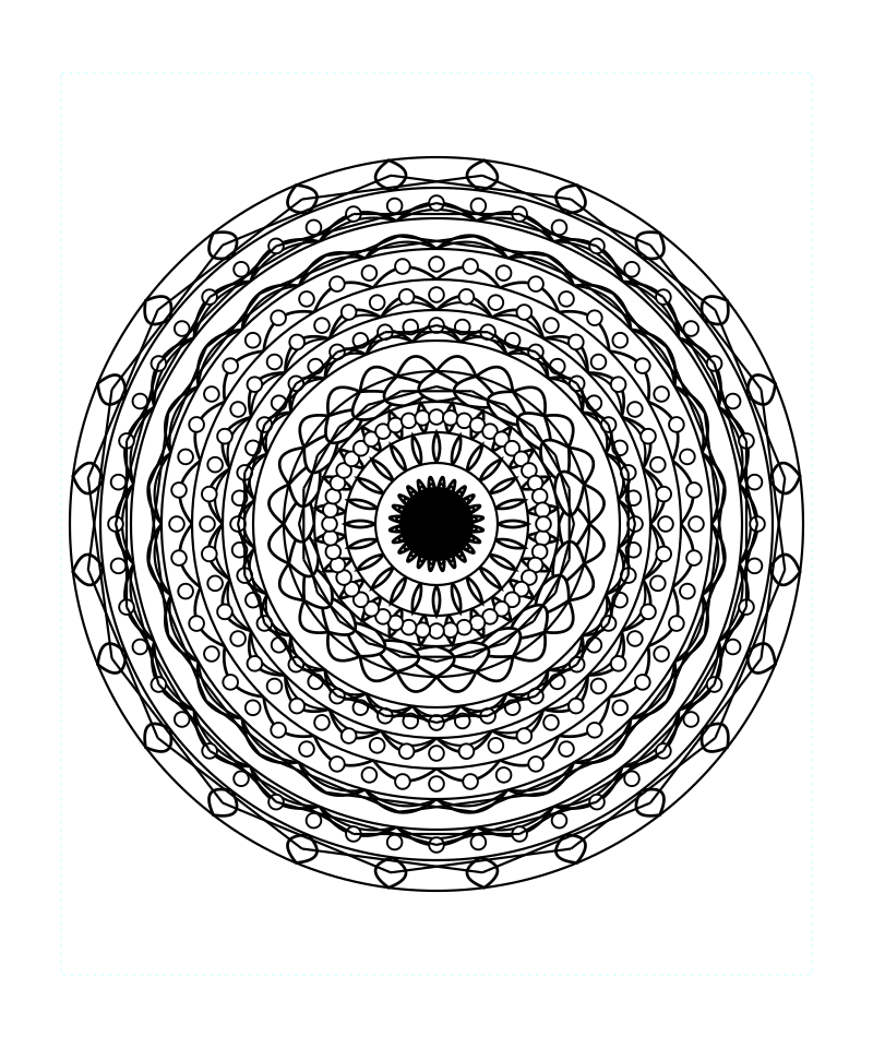 Sacred Geometry Mandala Coloring Page Free Download