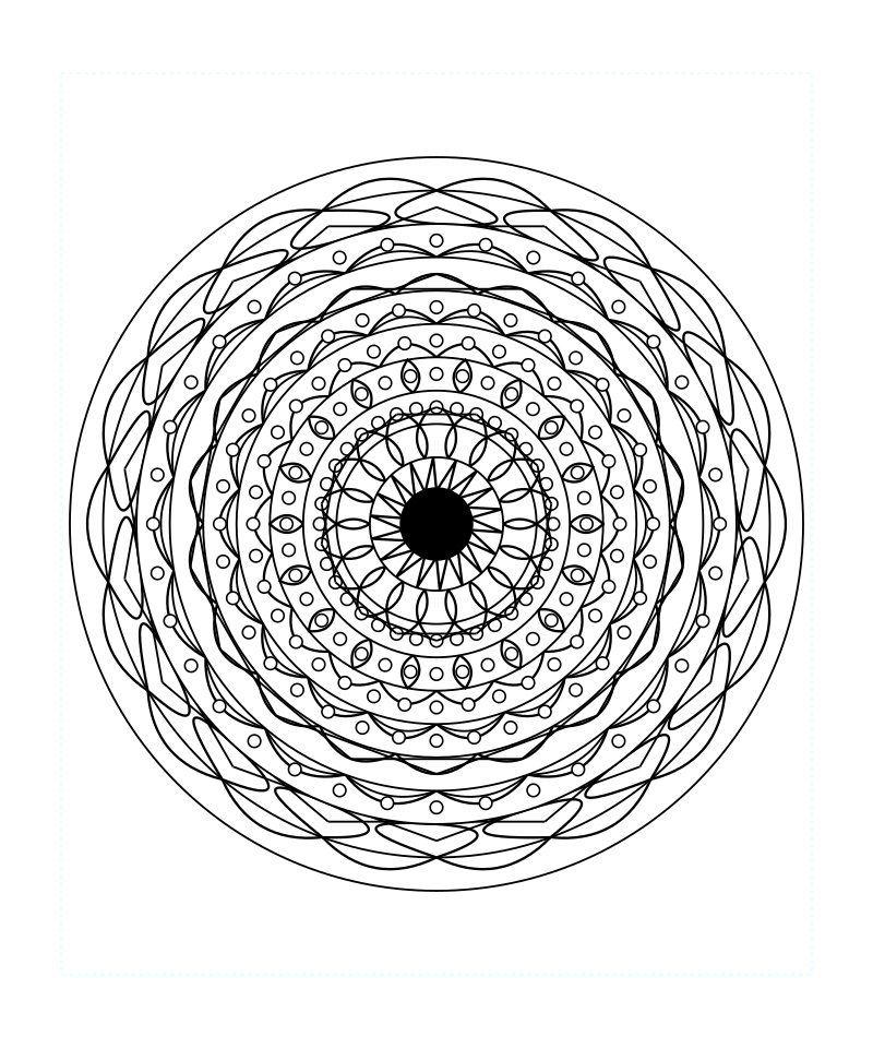 Sacred Geometry Mandala Coloring Page Printable Svg For Adults