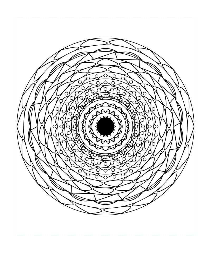 Sacred Geometry Mandala Printable Coloring Page For Adults