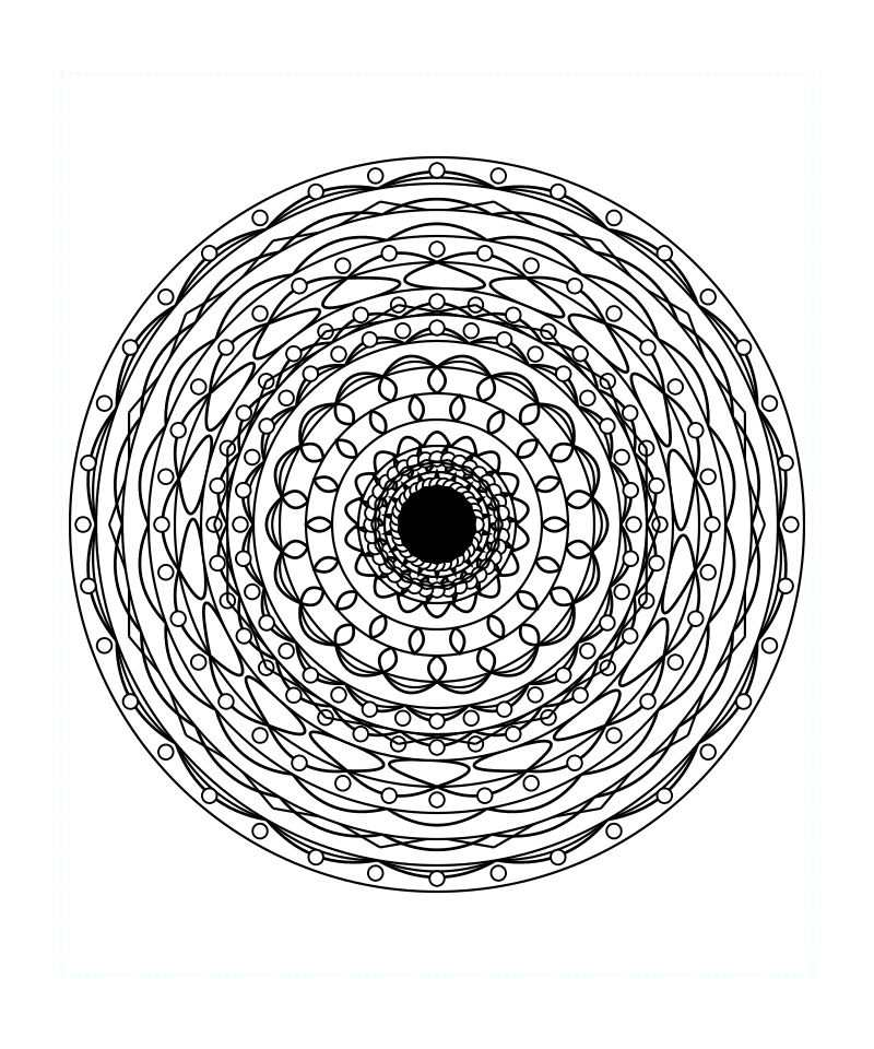 Sacred Geometry Mandala Relaxation Coloring Page Printable Svg