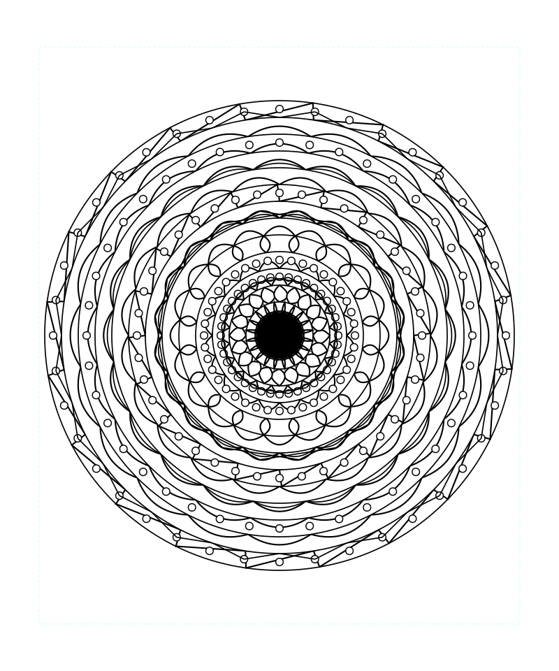 Sacred Harmony Flower Mandala Coloring Page