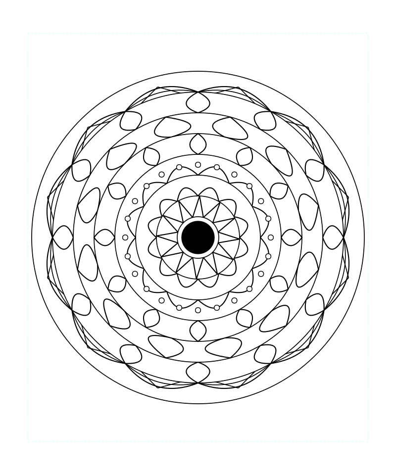Sacred Serenity Mandala Coloring Page