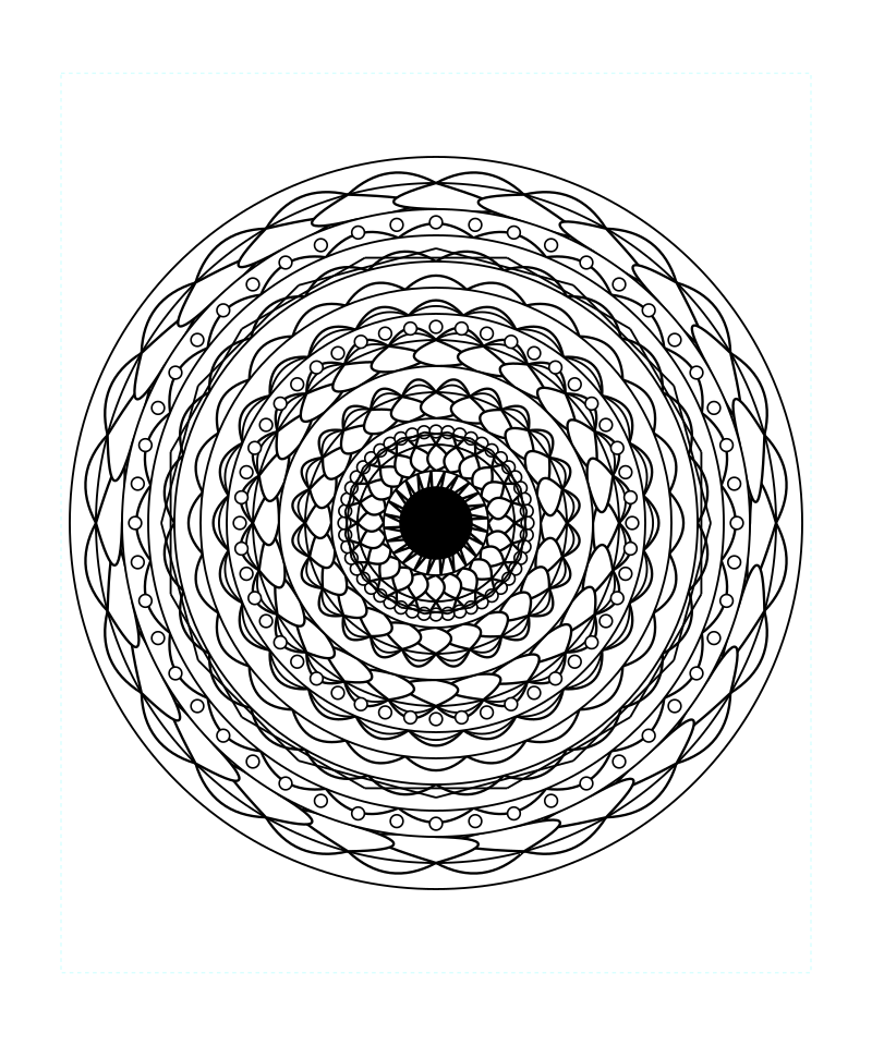 Spirit Sacred Geometry Mandala Coloring Page