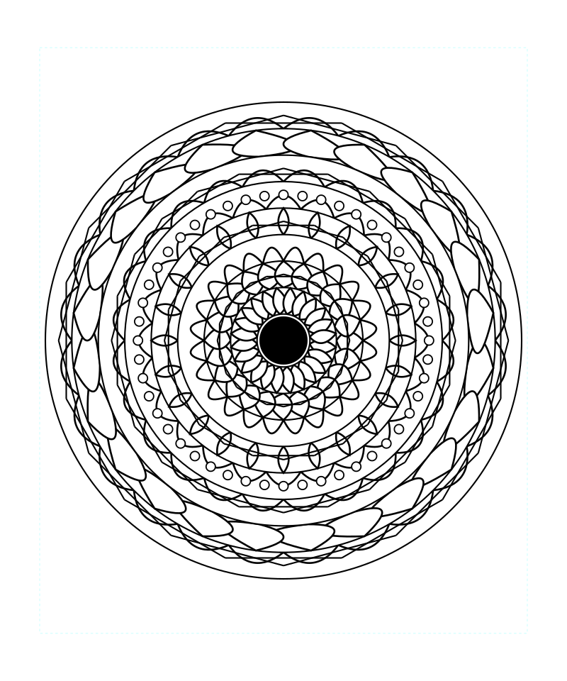 Star Sacred Geometry Mandala Coloring Page Free Printable For Adults