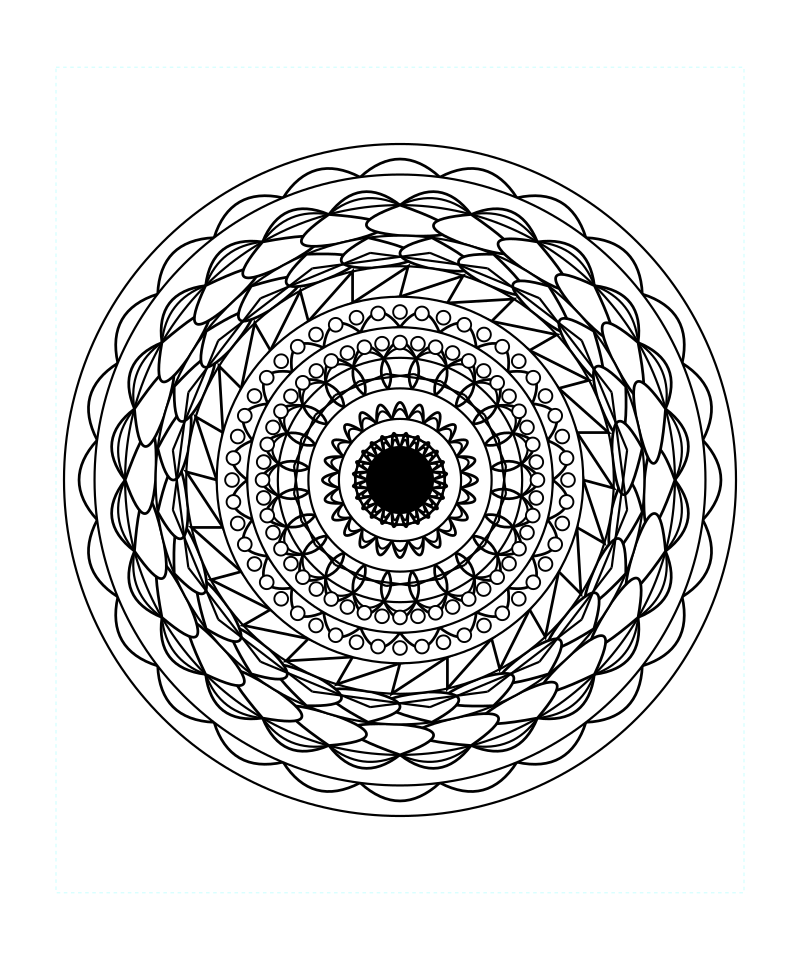 Star Sacred Geometry Mandala Coloring Page Free Printable