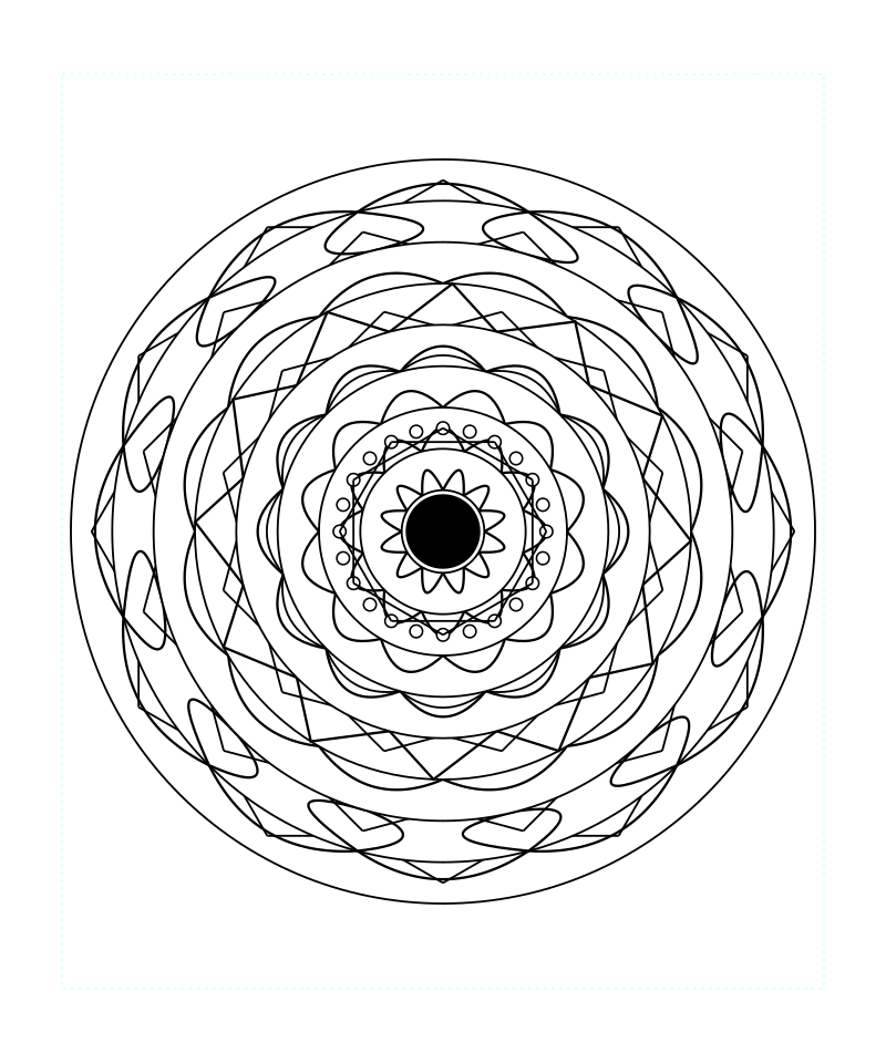 Zen Sacred Geometry Mandala Free Printable Svg